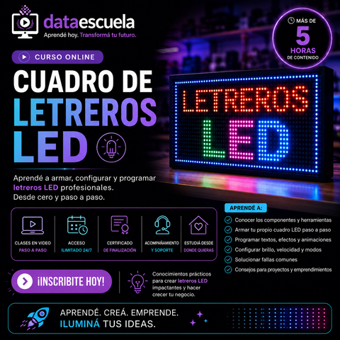 Curso de Letreros de Led