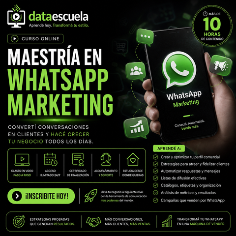 Maestria online de Whatsapp Marketing