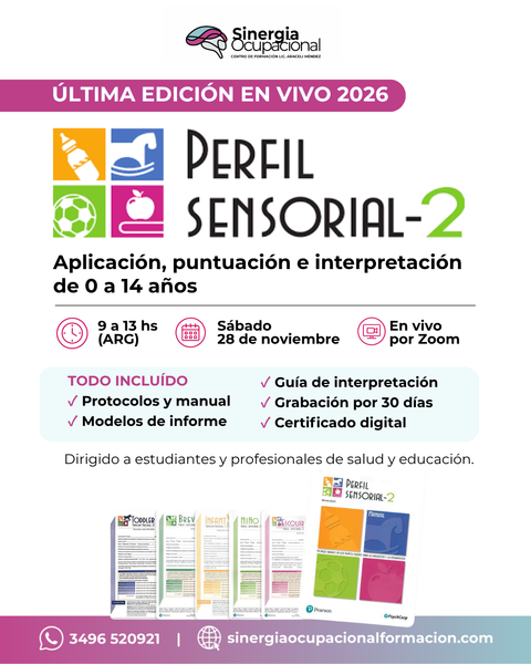 Curso en vivo | Perfil Sensorial-2 | 21 de noviembre