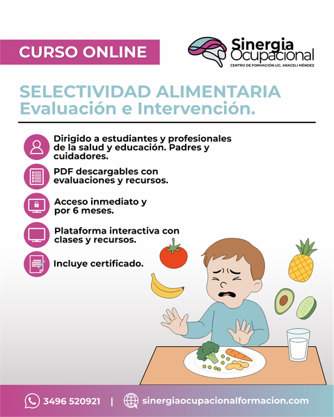 Curso Selectividad Alimentaria: Evaluación e Intervención