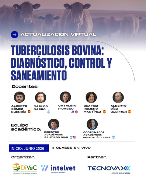 INICIADO! Capacitación virtual en Tuberculosis Bovina: Diagnóstico, Control y Saneamiento