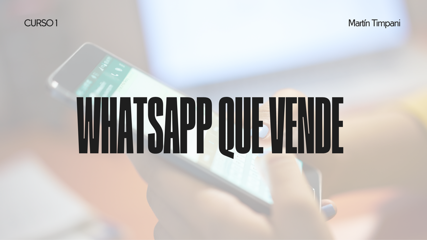 WhatsApp que vende