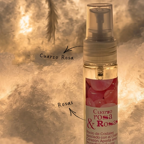 Spray Áurico de Cuarzo Rosa | Amor Propio y Armonía 