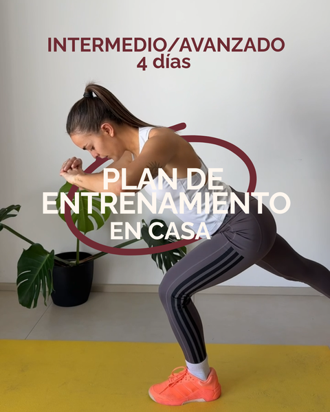 Planificación de Entrenamiento en Casa - Intermedio/Avanzado 3 días