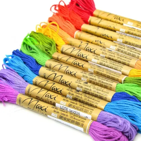 Hilo Para Bordar Maxi Mouline Círculo 8m Todos Los Colores