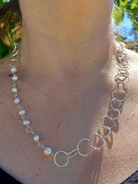 Collar Infinito Perlas