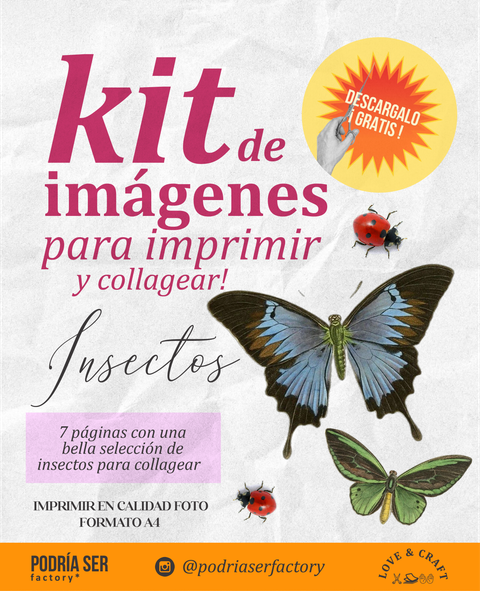 Kit de imágenes para imprimir / INSECTOS