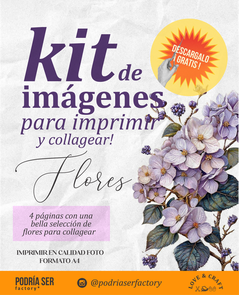 Kit de imágenes para imprimir / FLORES