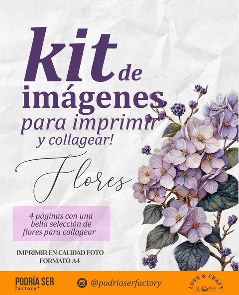 Kit de imágenes para imprimir / FLORES