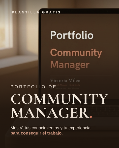 ¡GRATIS! Plantilla PORTFOLIO de CM: destacá y conseguí el trabajo