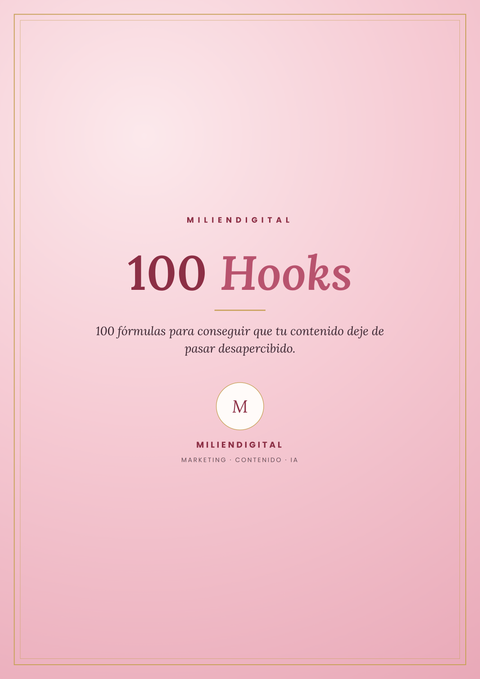 KIT 100 HOOKS PARA CREAR CONTENIDO 