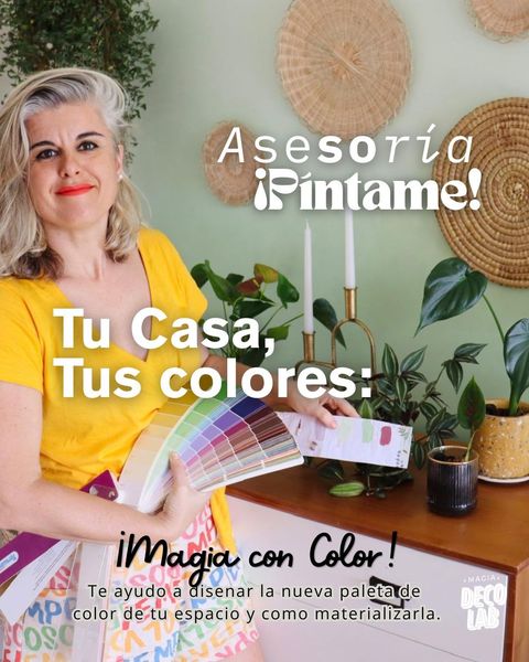 Coaching de colorimetría para 1 o 2 ambientes