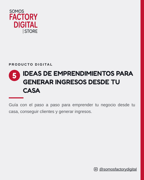 5 Ideas de emprendimientos para generar ingresos desde tu casa