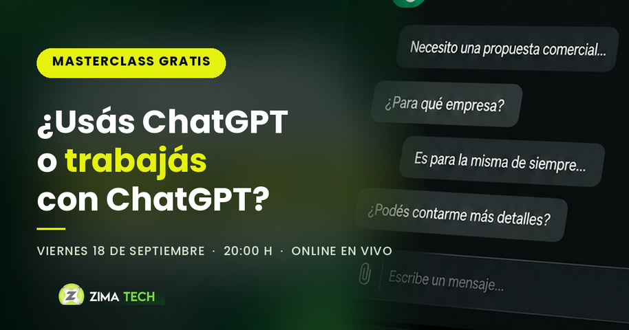 Masterclass: de chatear con ChatGPT a trabajar con ChatGPT