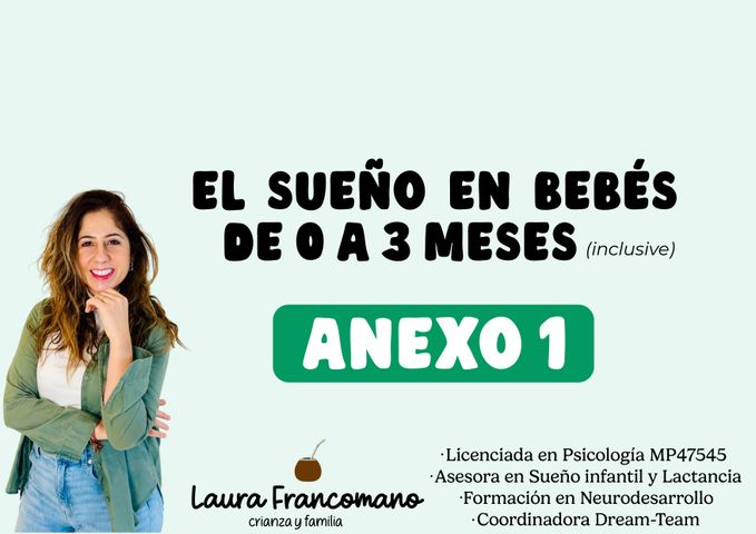 Anexo 1: El sueño en bebés de 0 a 3 ms (inslusive)