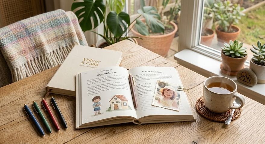 Volver a casa: Tu journal terapéutico para sanar y acompañar a tu niño interior