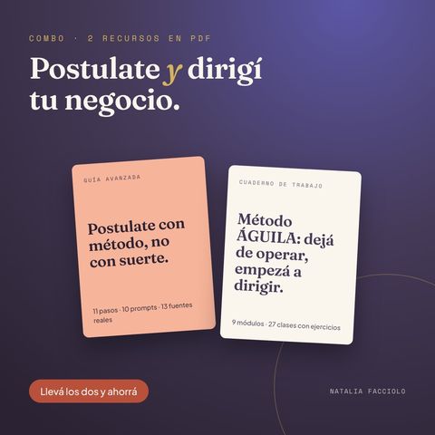 Combo: Guía Avanzada + Cuaderno Método ÁGUILA