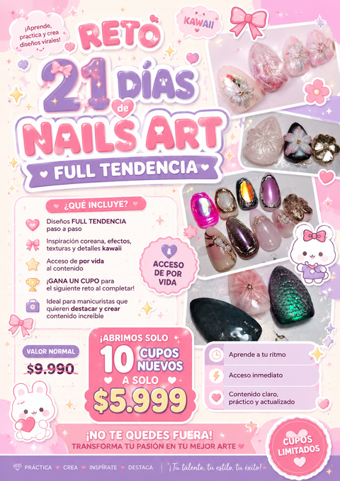 Reto nails art: Tendencias virales 
