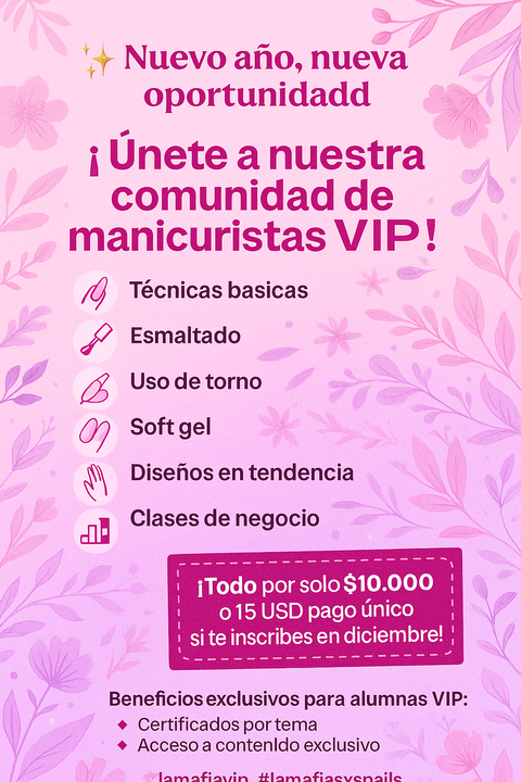 Mafia vip: Suscripcion anual de manicura 2025