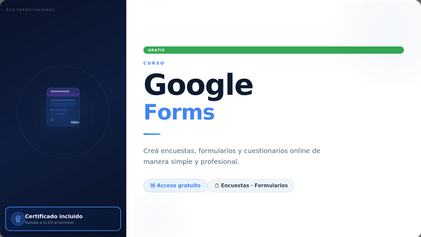 Google Forms  - Desde básico hasta avanzado - GRATIS