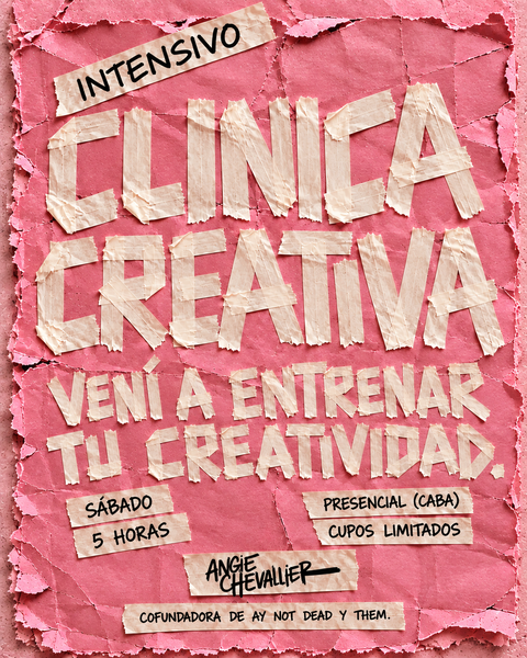 CLINICA CREATIVA, Presencial e intensivo!