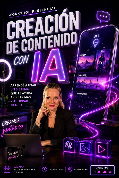 Workshop Presencial: Creación de contenido con IA 