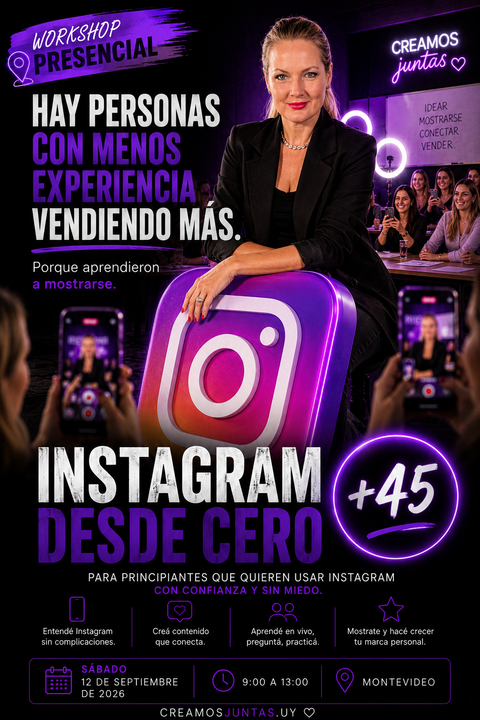 Workshop Presencial: Instagram desde Cero (+45)