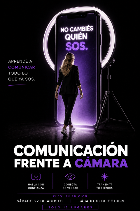 Workshop presencial: Comunicación frente a cámara