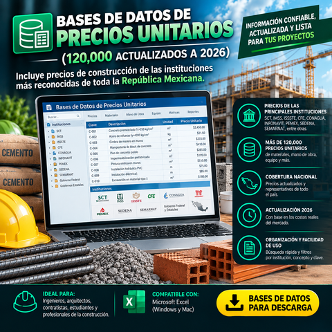 Base de Datos de Precios Unitarios