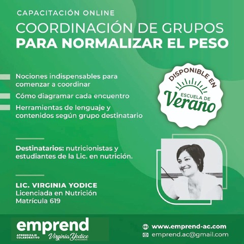 Coordinación de grupos para la normalización de peso