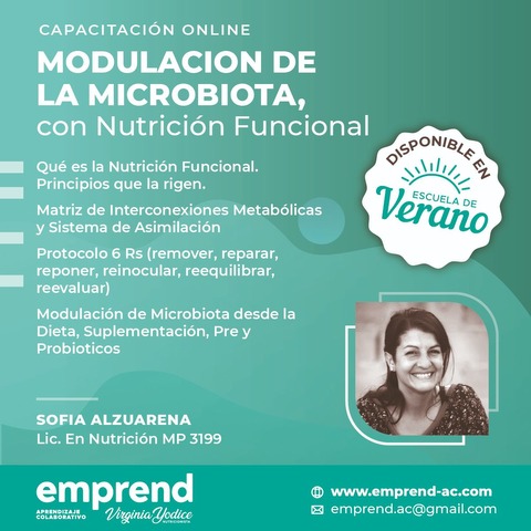 Modulación de la microbiota con alimentación funcional