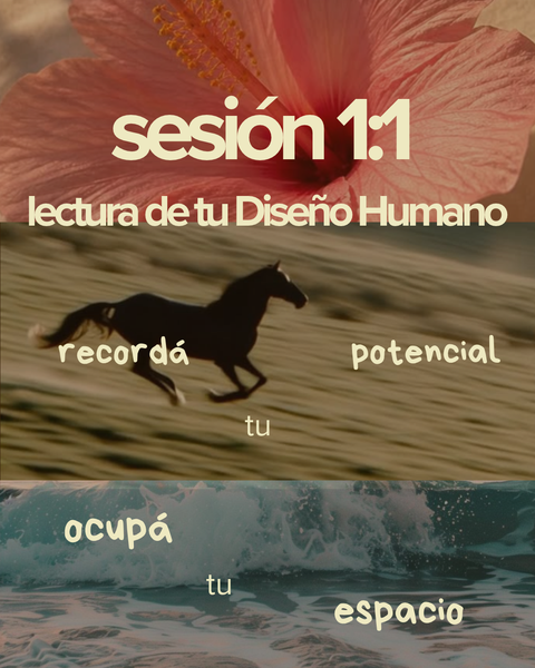 Lectura de tu carta de Diseño Humano 1:1