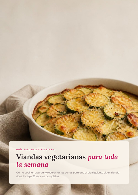 E-Book Viandas vegetarianas para toda la semana – 20 recetas (PDF)