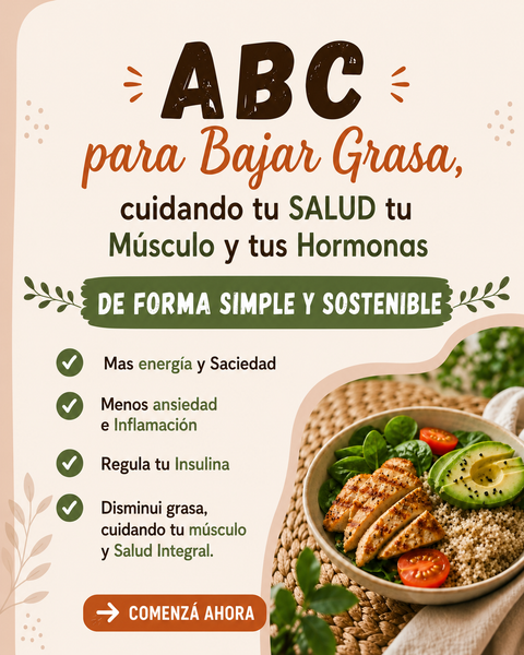 ABC para Bajar Grasa, cuidando tu SALUD; Musculo y Hormonas!