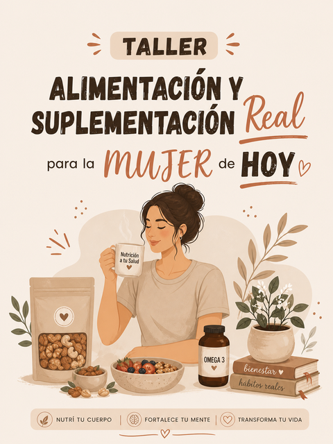 Taller Alimentación y Suplementación Real para la Mujer de Hoy